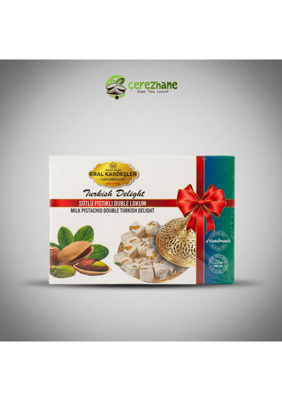 Sütlü A.Fıstıklı Duble Lokum Hediyelik 200gr.