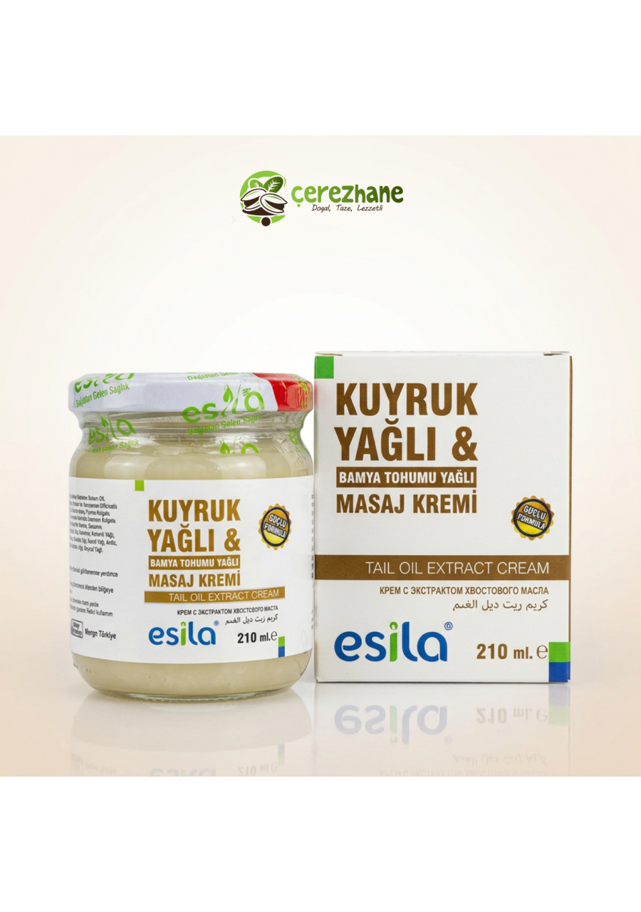 Kuyruk Yağlı & Bamya Tohumu Yağlı Masaj Kremi